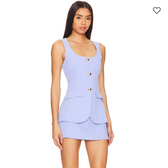 Amanda Uprichard x Revolve - Kya Romper in English Lavender Sz M - Picture 2 of 8